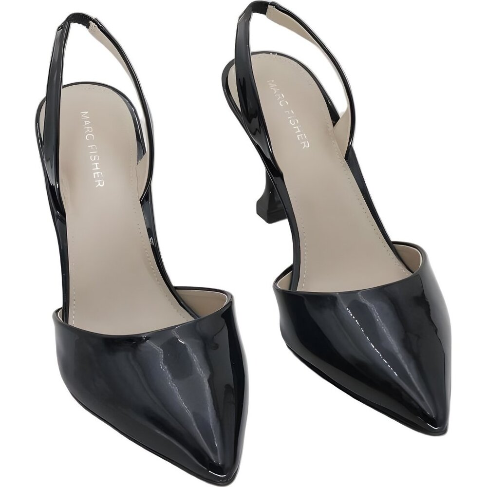 Marc Fisher Hadya Pointed Stiletto Pump for Women - Black Size 8.5 M